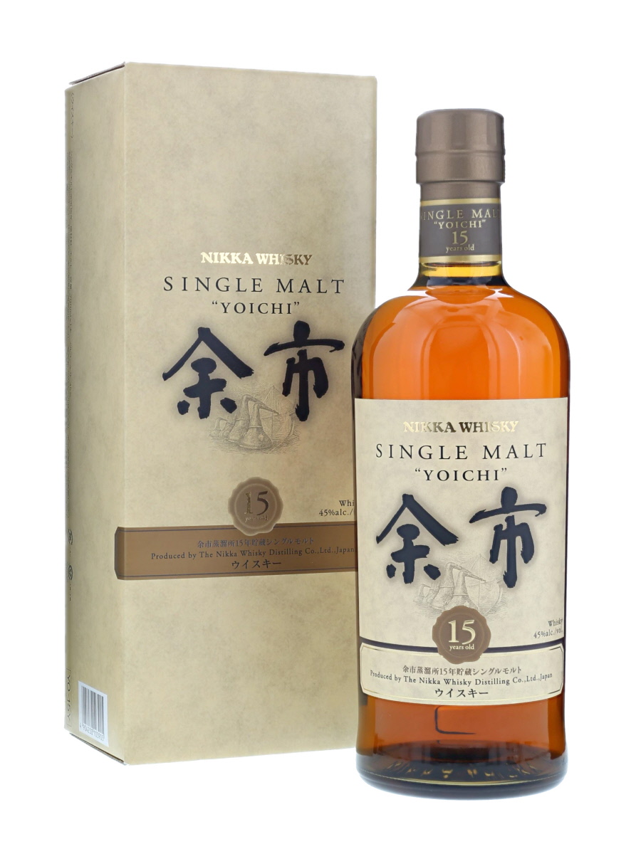 余市 15年 シングルモルト 700ml / 45% - 歌舞伎ウイスキー 日本の