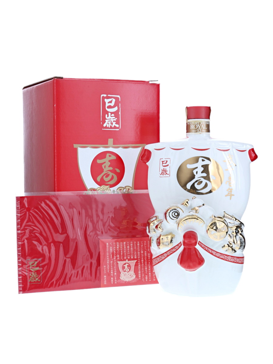 サントリー ローヤル 12年 干支 陶器 巳 2001 600ml / 43% - 歌舞伎