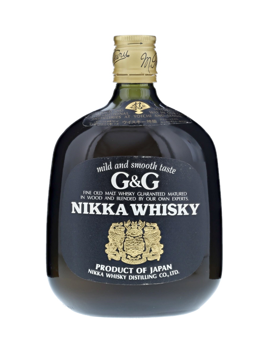 ニッカ G&G 金キャップ 黒びん 特級表記 760ml / 43% - 歌舞伎 