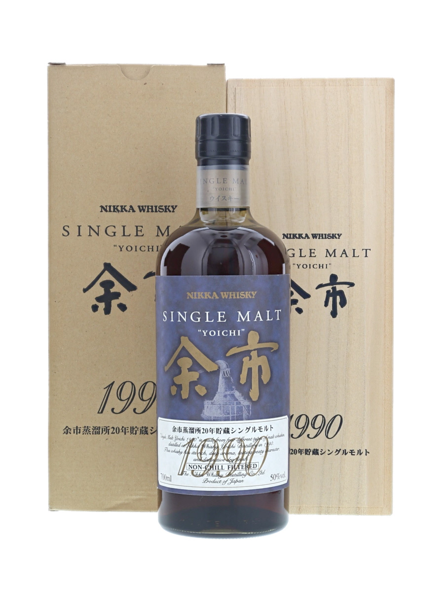 余市 20年貯蔵 1990 シングルモルト 700ml / 50% - 歌舞伎