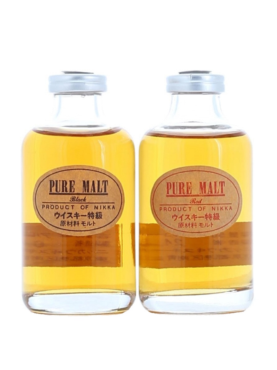 ニッカ ピュア モルト ブラック & レッド 特級表記 50ml / 43% - Kabukiwhisky Buy Japanese whisky