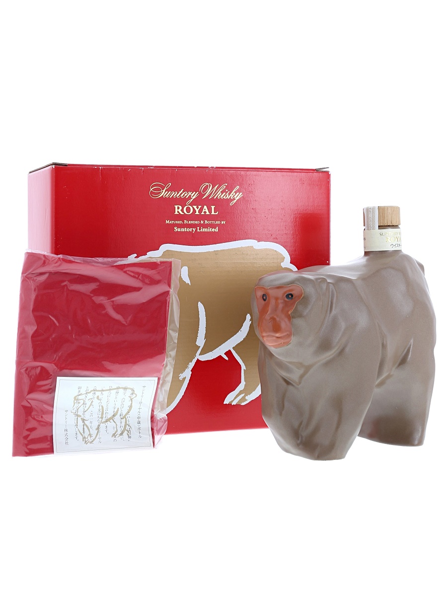 ローヤル 干支 陶器 ボトル 申 1992 600ml / 43% - 歌舞伎ウイスキー