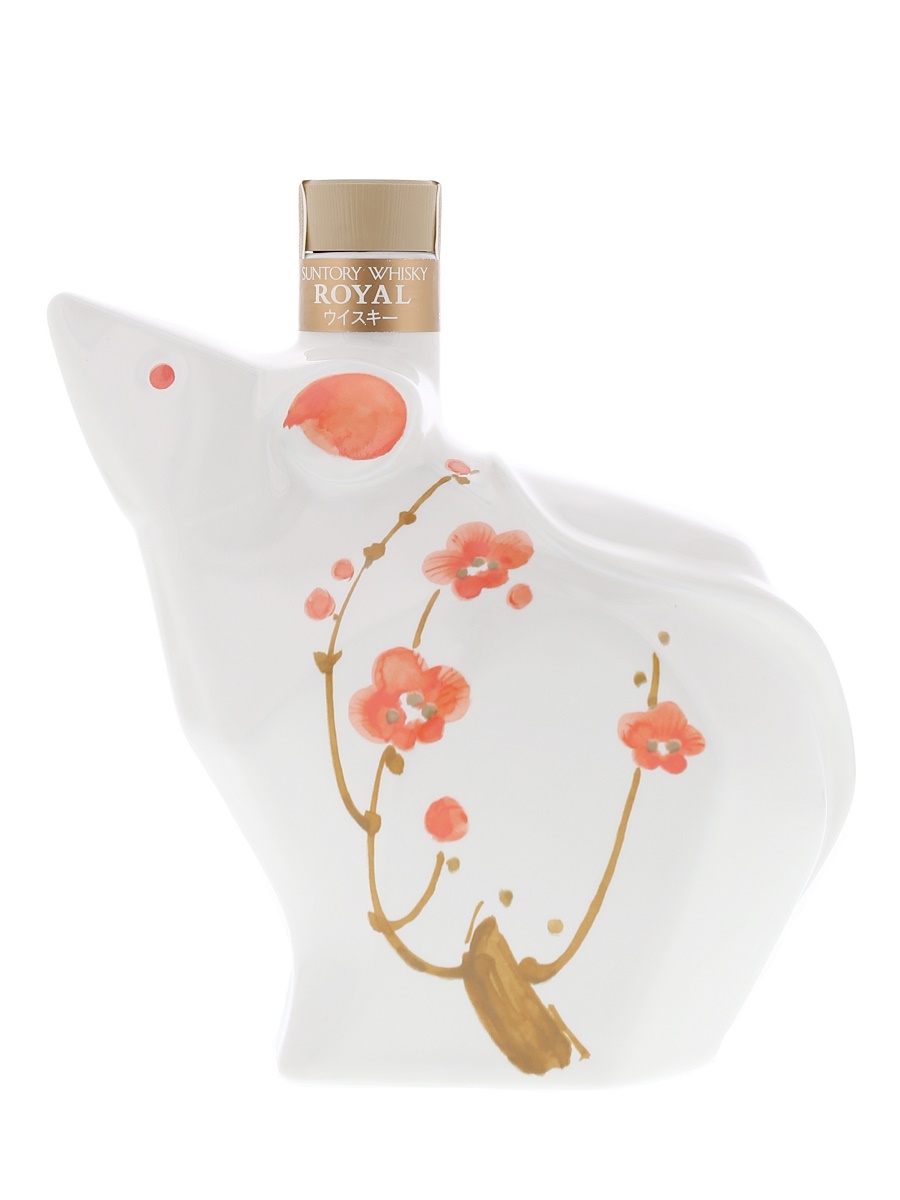 ローヤル 干支 陶器 ボトル 鼠 1996 600ml / 43% - 歌舞伎ウイスキー