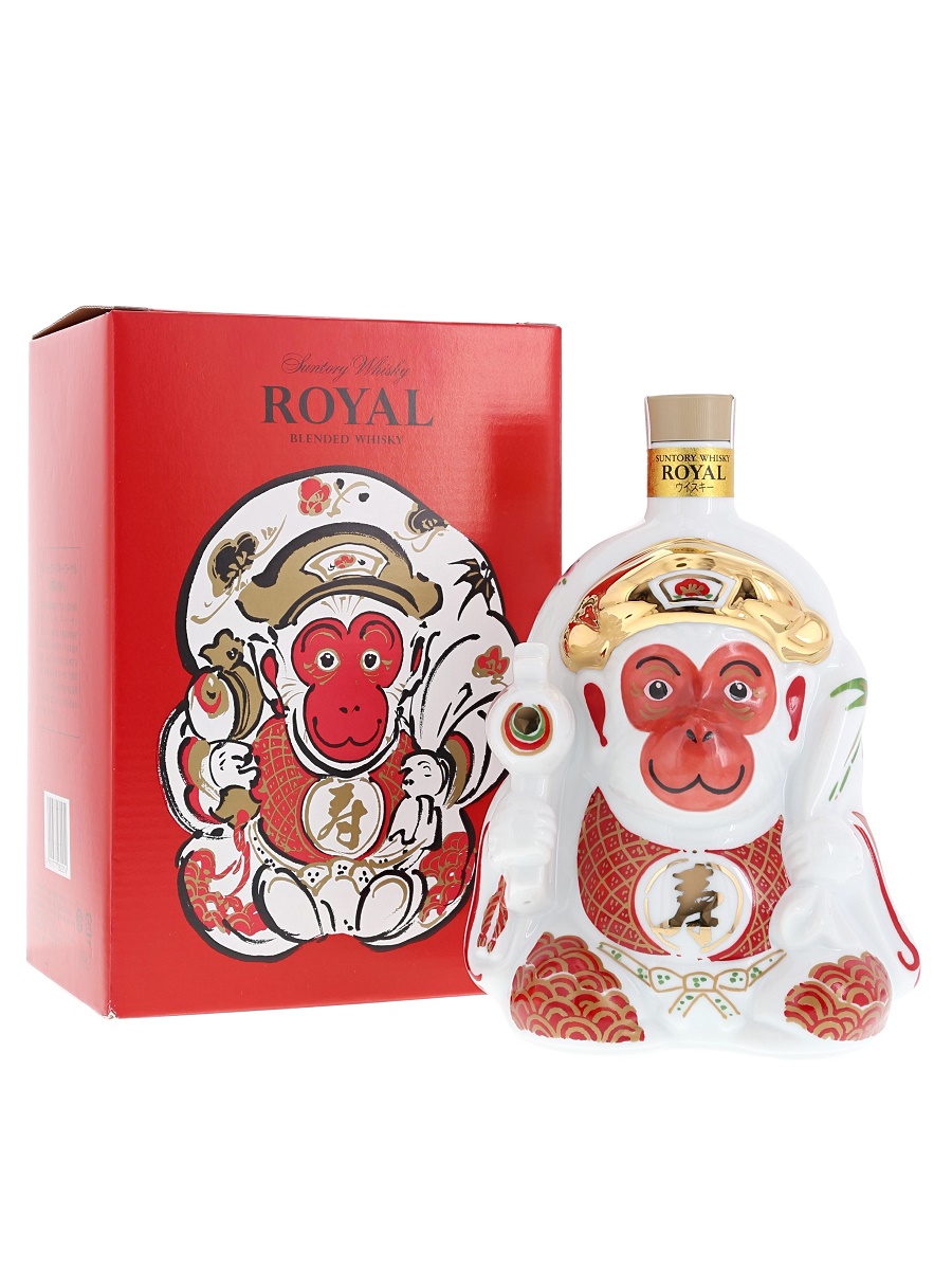 ローヤル 干支 陶器 ボトル 猿 2016 600ml / 43% - 歌舞伎ウイスキー