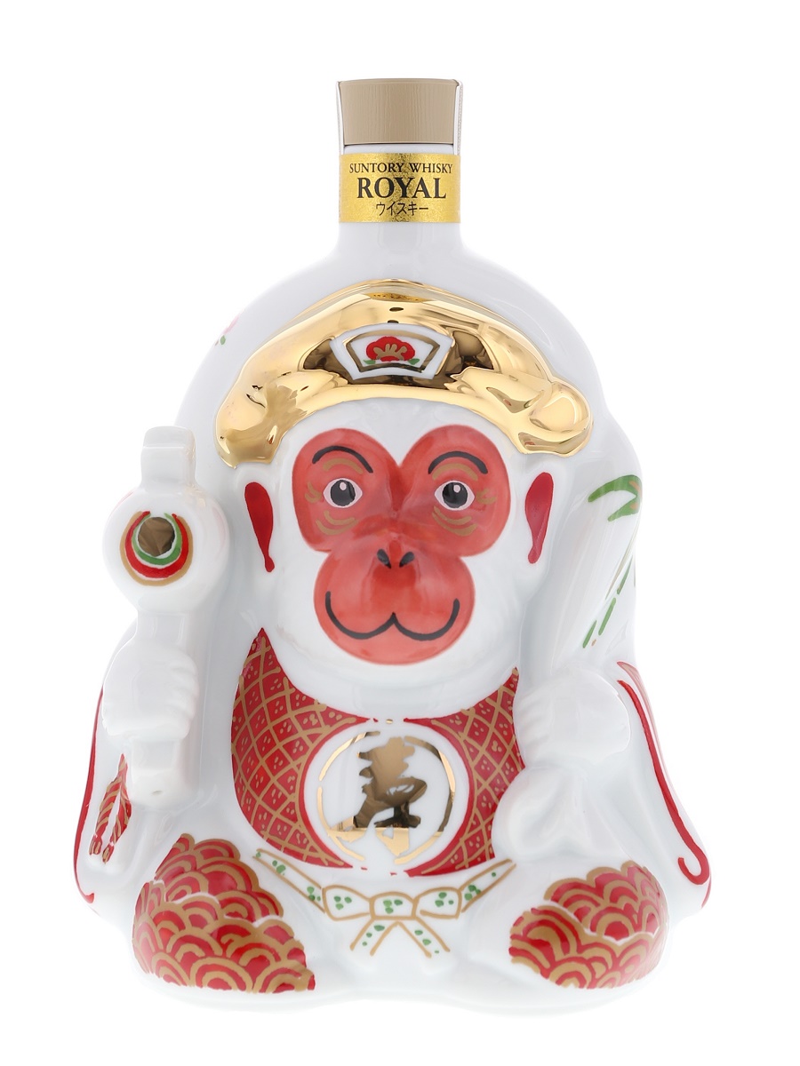 ローヤル 干支 陶器 ボトル 猿 2016 600ml / 43% - 歌舞伎ウイスキー