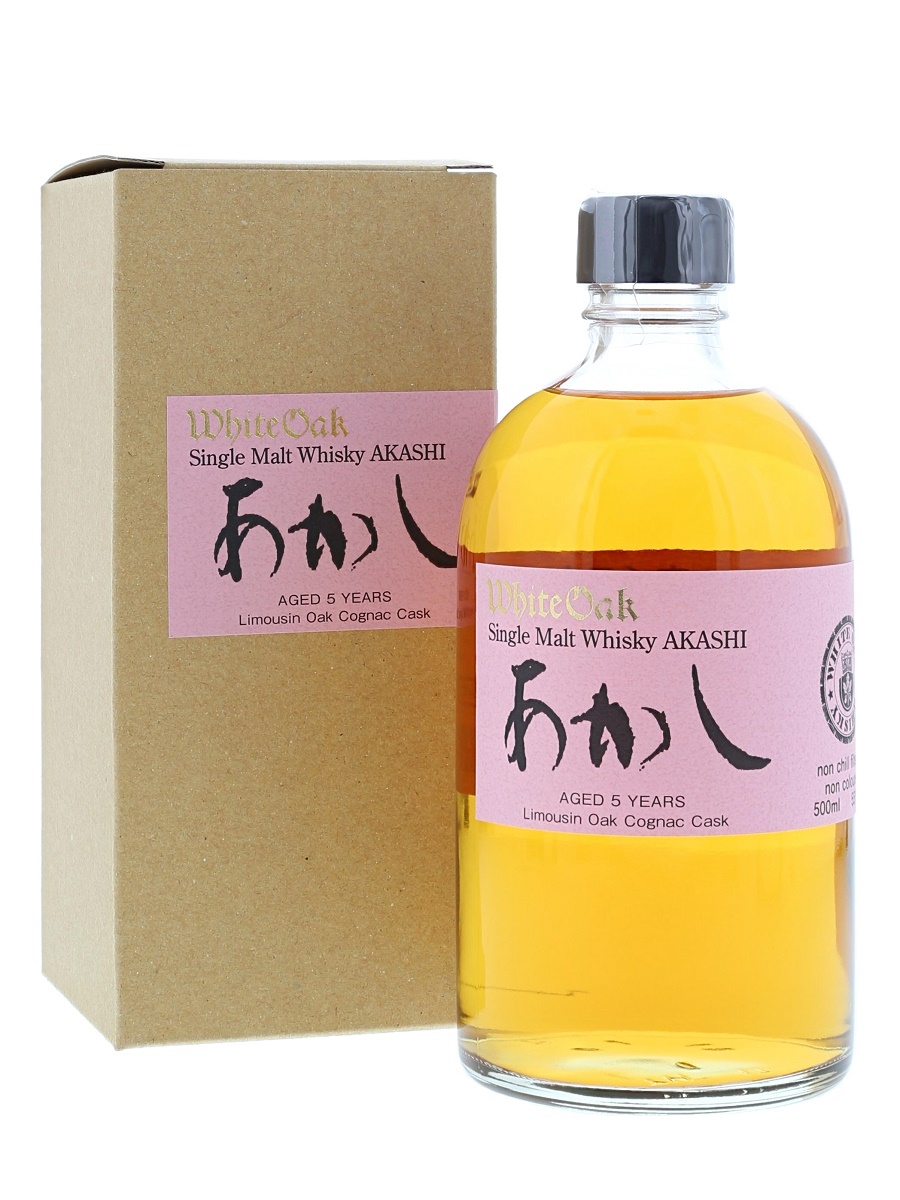 あかし ホワイト オーク コニャック 5年 500ml / 55% - 歌舞伎
