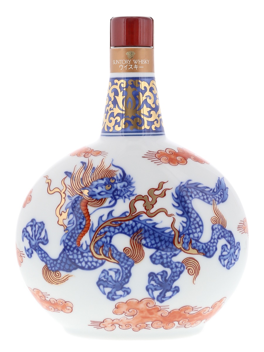 現状 サントリー ウイスキー 有田焼 染錦牡丹唐草「寿」藍 文瓠形瓶 600ml Yahoo!オークション -「有田焼 染錦」(日本) (ウイスキー)の落札