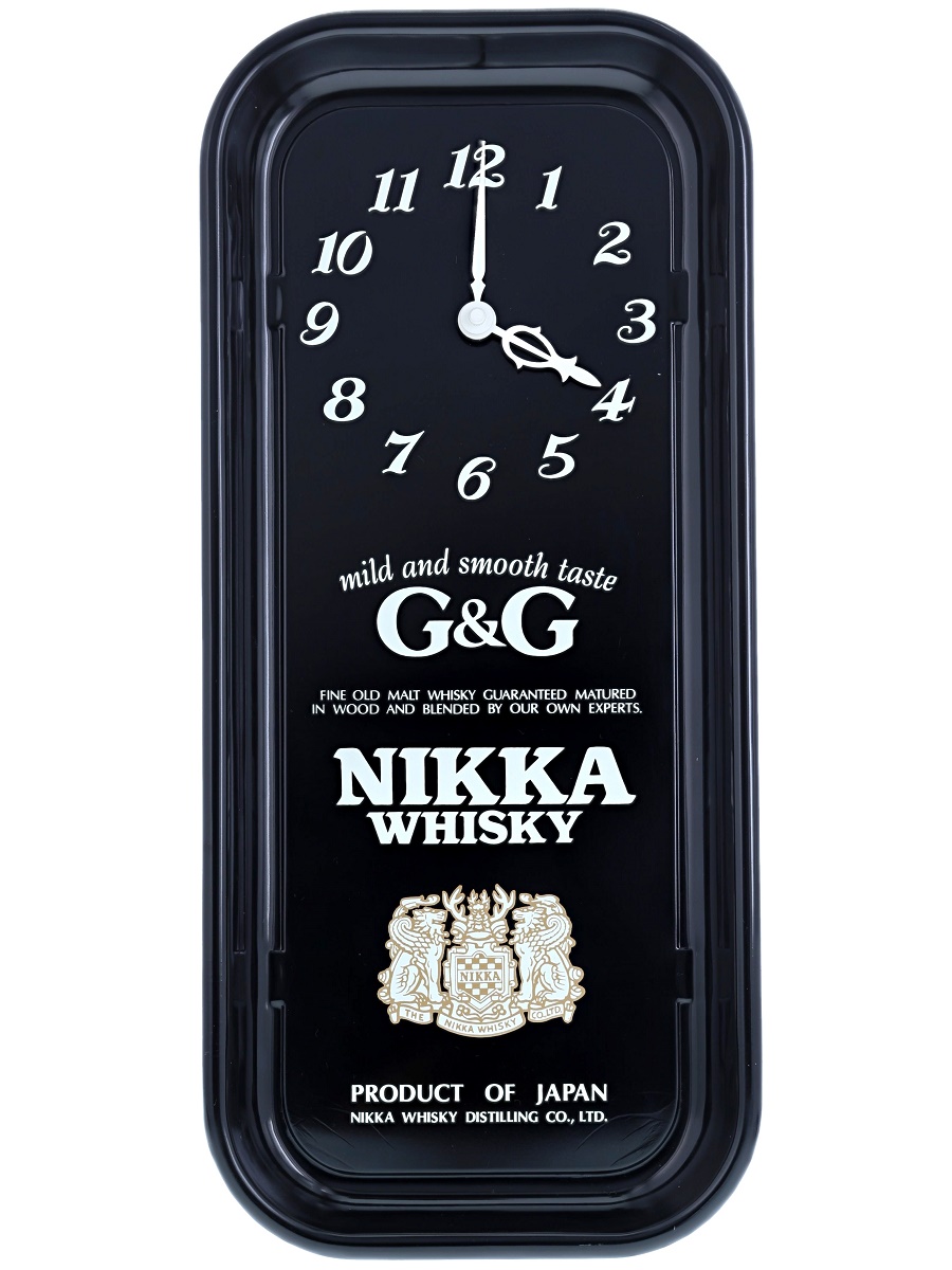 ニッカ G&G 販促用 トレー型 壁掛け時計 (電池式) - 歌舞伎ウイスキー