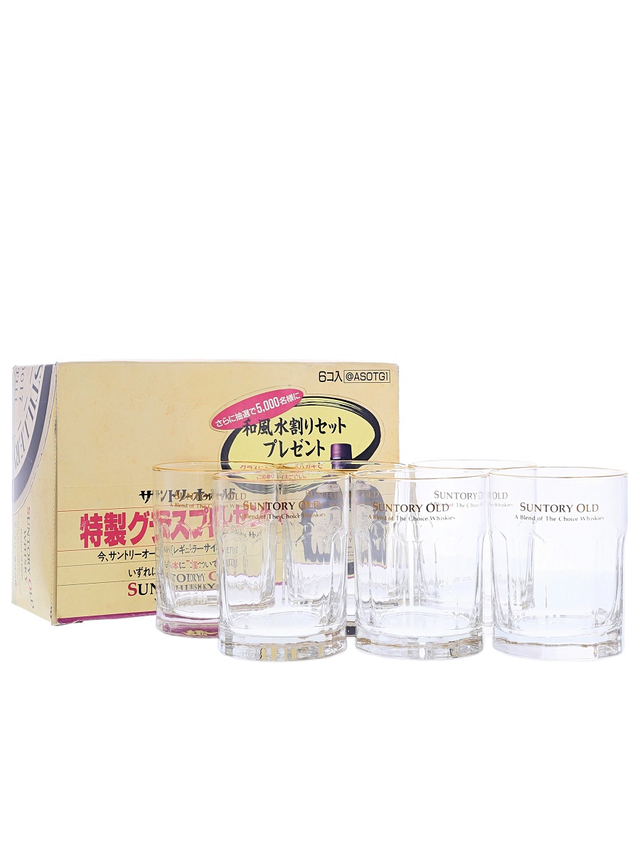 サントリー オールド ウイスキー オリジナル ロック グラス 6個セット