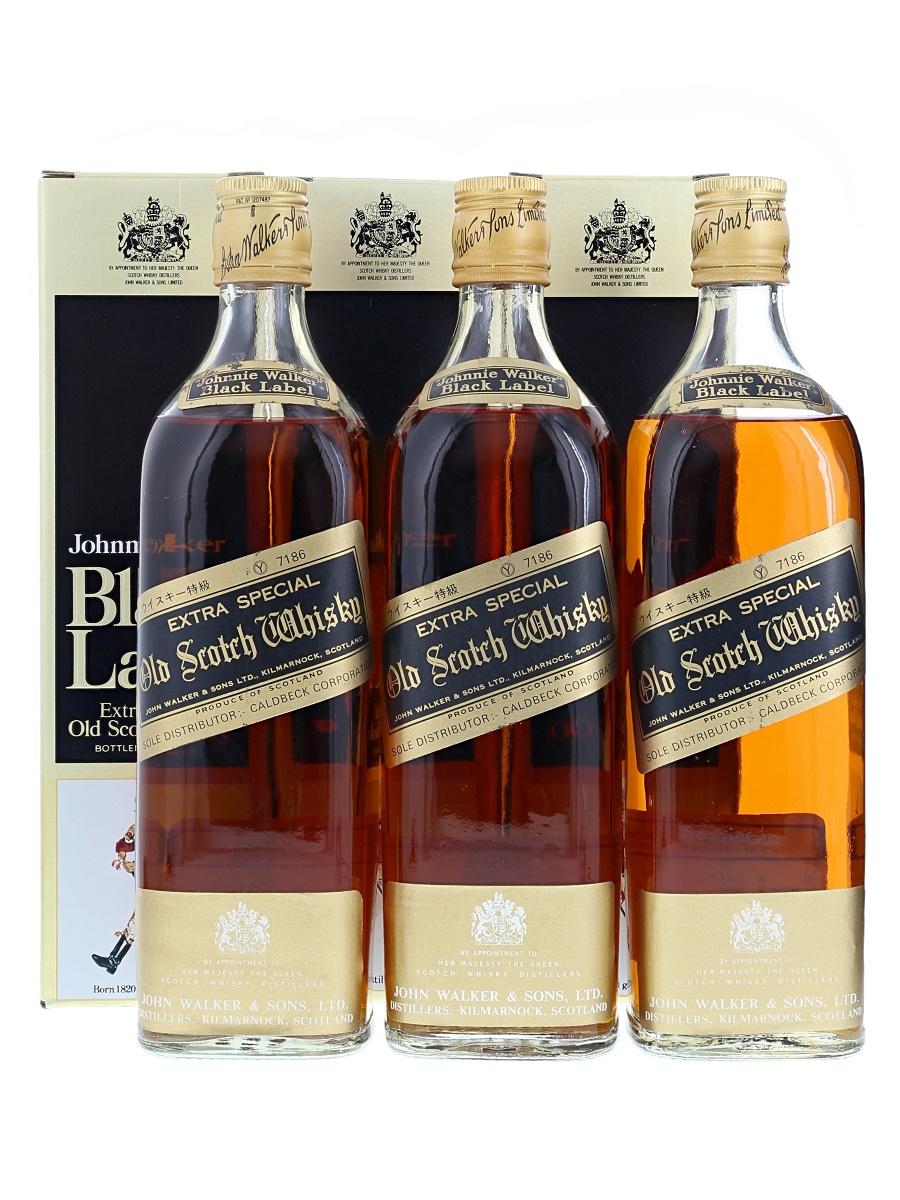ジョニーウォーカーブラックラベル 3本セット ジョニーウォーカー 黒ラベル (3本セット) 760ml / 43% - 歌舞伎