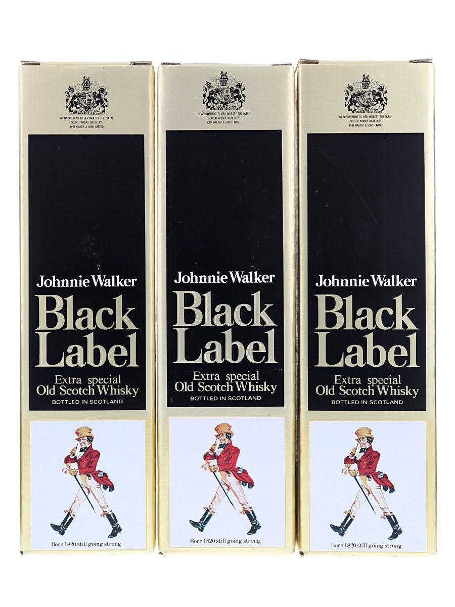 3本セット 未開封 JOHNNIE WALKER ジョニーウォーカー ブラック 新品未