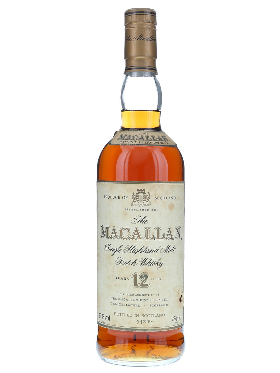 Macallan 12 Year Sherry Oak Cask Ob 75cl 43 Kabukiwhisky Buy Japanese Whisky