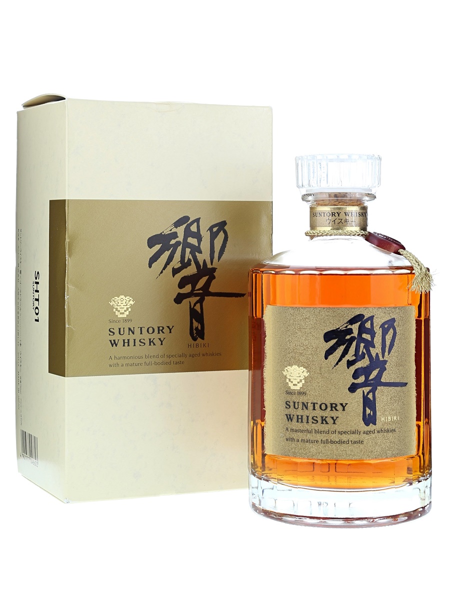 響 17年 表記無し 旧ボトル (ラベル 表裏 金) 750ml / 43% - 歌舞伎
