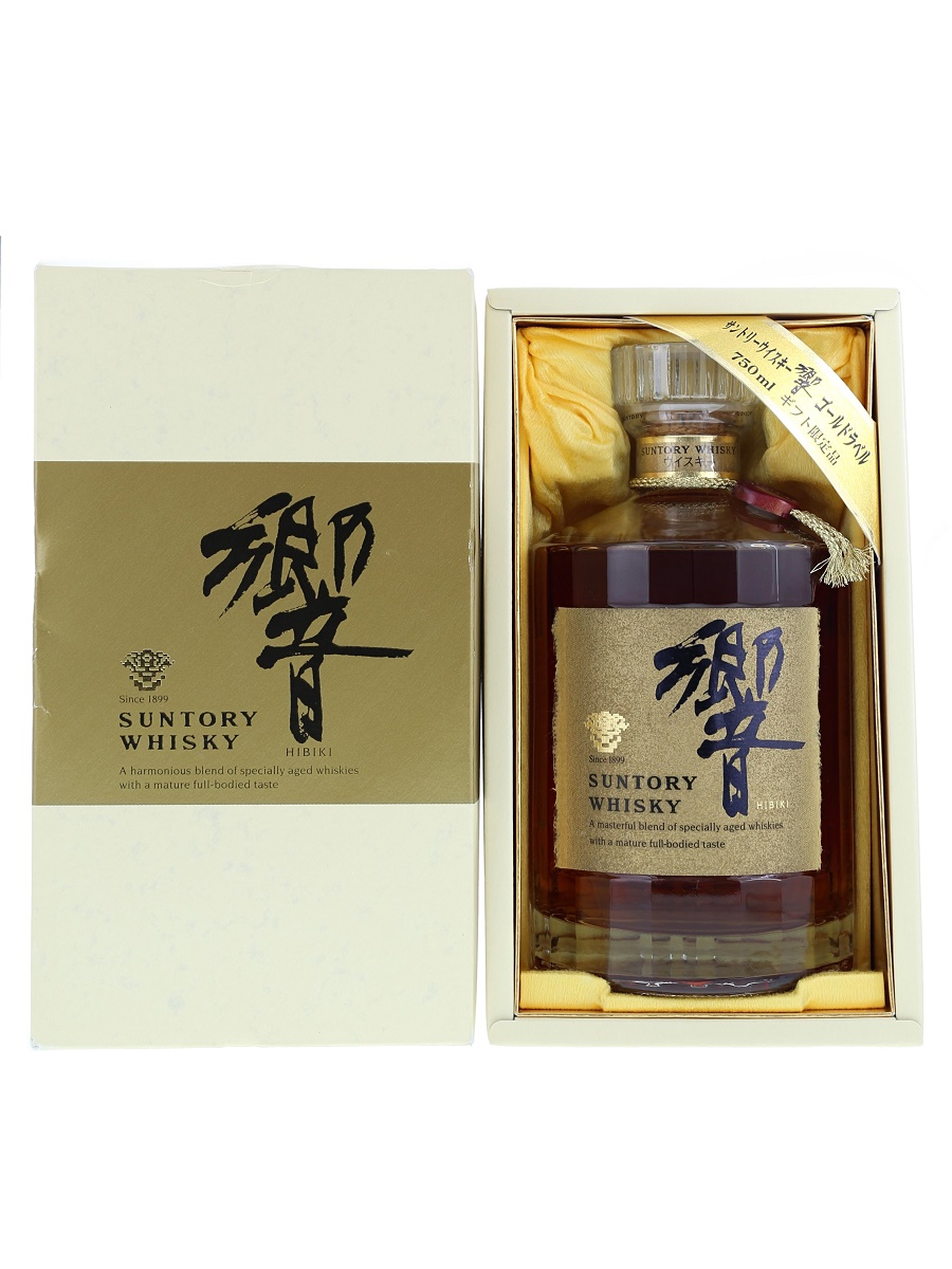 響 17年 表記無し 旧ボトル (ラベル 表裏 金) 750ml / 43% - 歌舞伎