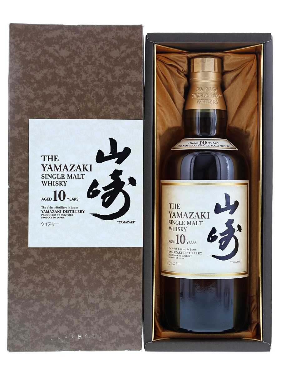 山崎 10年 シングル モルト 旧ボトル (ギフト箱) 700ml/ 40% - 歌舞伎