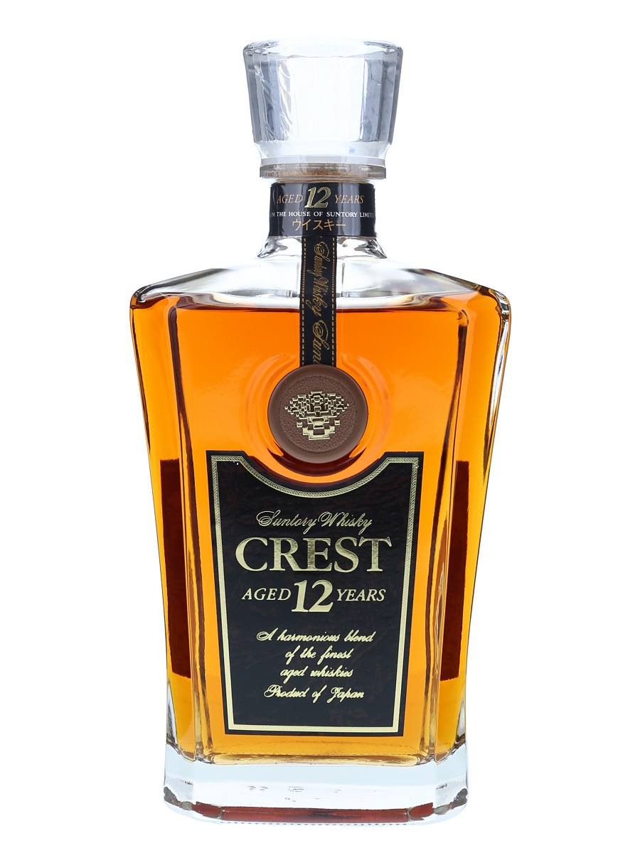 未開栓】サントリー クレスト 12年 旧ボトル 黒キャップ 未開栓