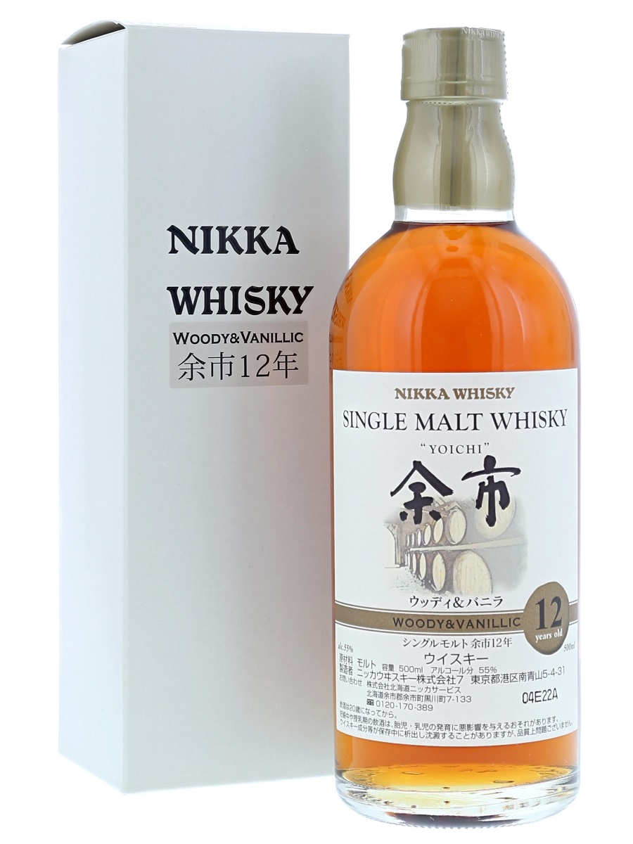 余市 12年 シングル モルト ウッディ & バニリック 500ml/ 55% - 歌舞
