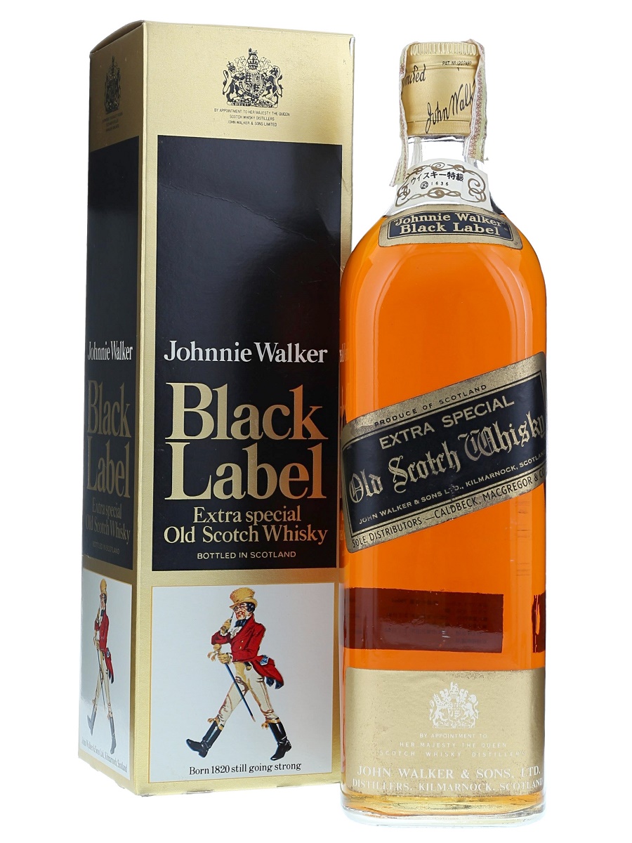 古酒 ジョニーウォーカー 黒ラベル 特級表記 760ml 旧ボトル 未開栓