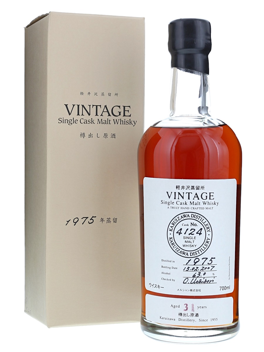 軽井沢 31年 1975-2007 ヴィンテージ シングル カスク 1978 樽番号#4124 700ml/ 63% - 歌舞伎ウイスキー 日本の ウイスキー通販