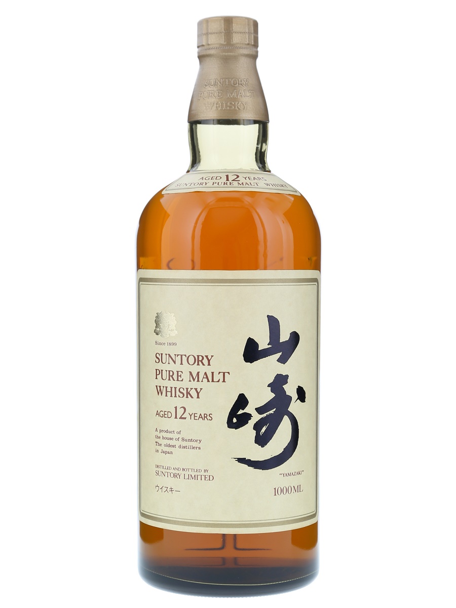 山崎 12年 ピュア モルト 向獅子1000ml / 43% - 歌舞伎ウイスキー 日本
