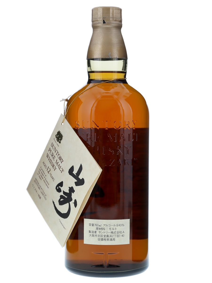 山崎 12年 ピュア モルト 特級表示 760ml / 43% - 歌舞伎ウイスキー