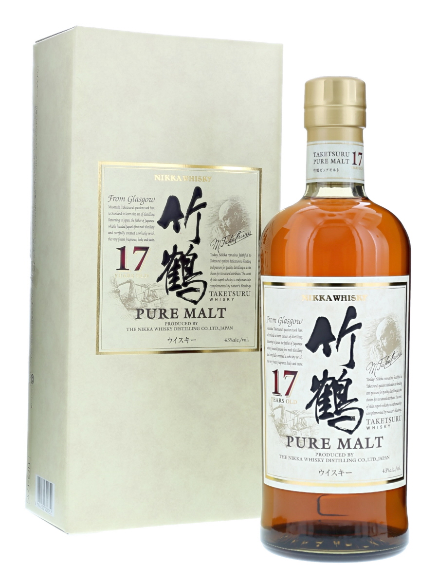 竹鶴 17年 ピュア モルト (箱有り) 700ml / 43% - 歌舞伎ウイスキー