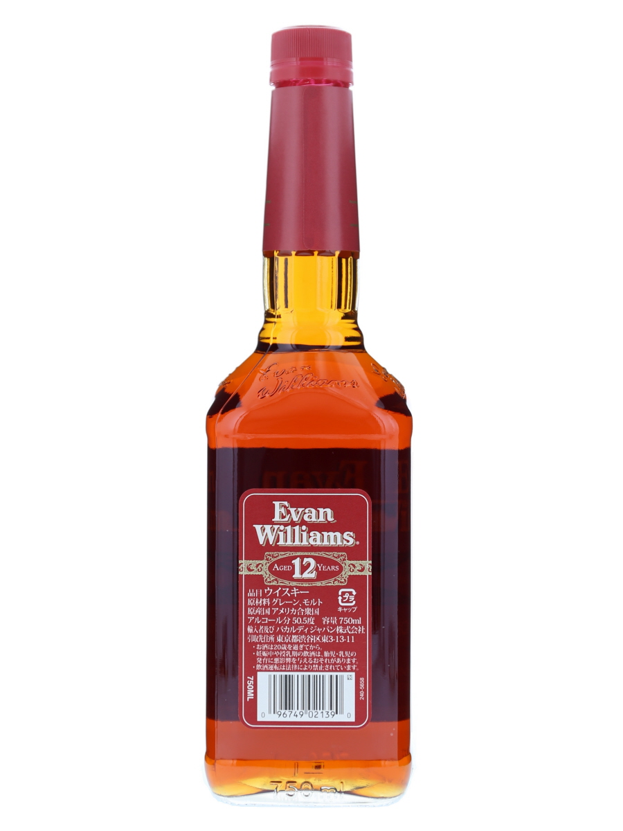 【送料込】旧ボトル！エヴァンウィリアムス Evan Williams 12年