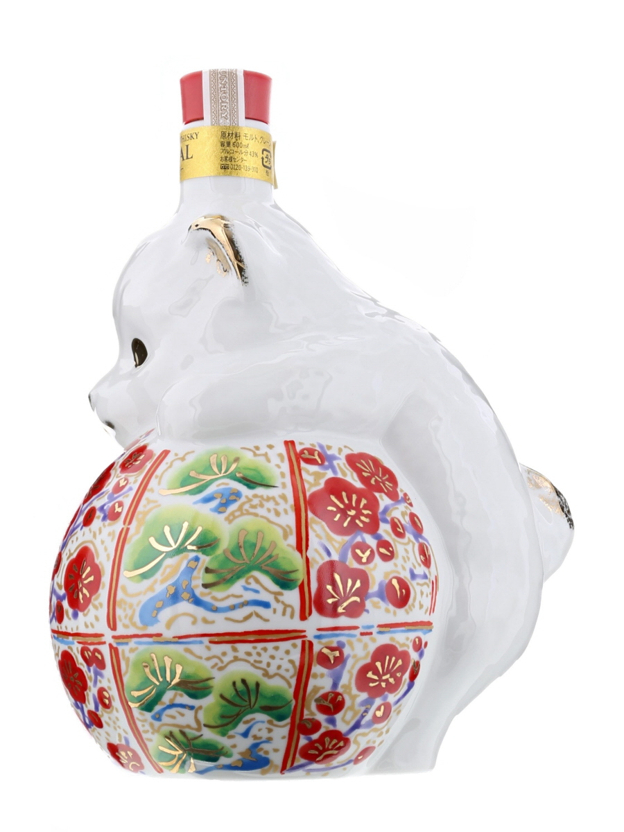 サントリー ローヤル 干支 陶器 ボトル 戌 2018 600ml/43% - 歌舞伎