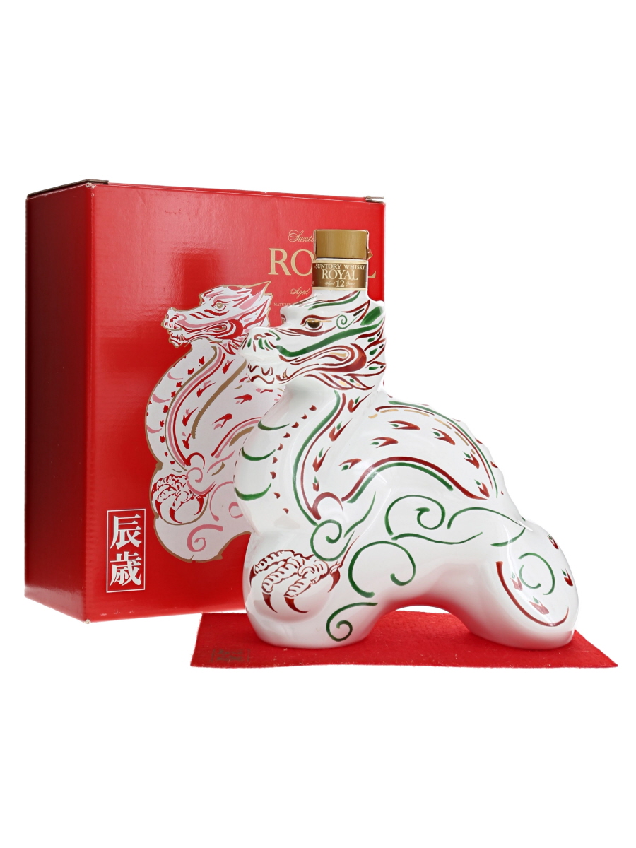  12 ブランデー 辰年 陶器ボトル サントリー ローヤル 12年 干支 陶器 辰 2000 600ml / 43% - 歌舞伎