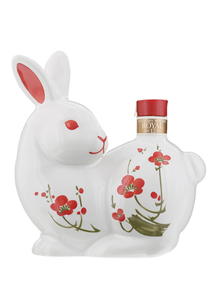 サントリー ローヤル 12年 干支 陶器 卯 600ml / 43% - 歌舞伎