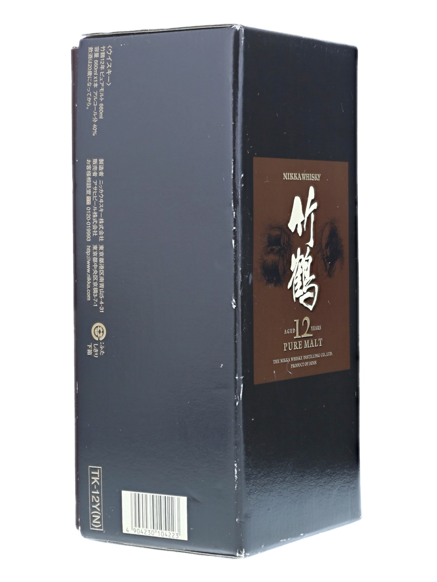 竹鶴 12年 ピュア モルト 660ml / 40% - 歌舞伎ウイスキー 日本