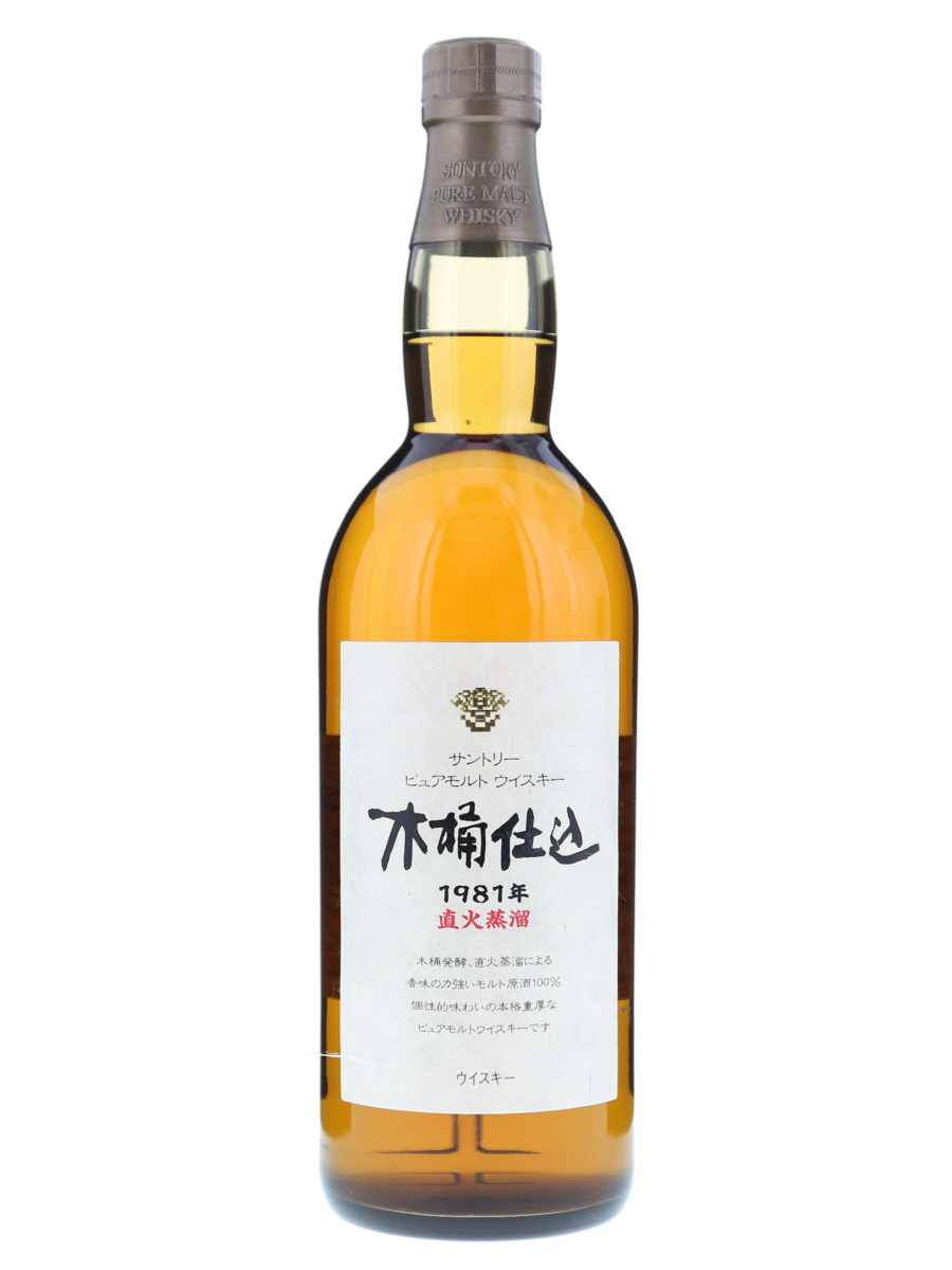 サントリー 木桶仕込 ピュア モルト 1981 750ml / 43% - 歌舞伎