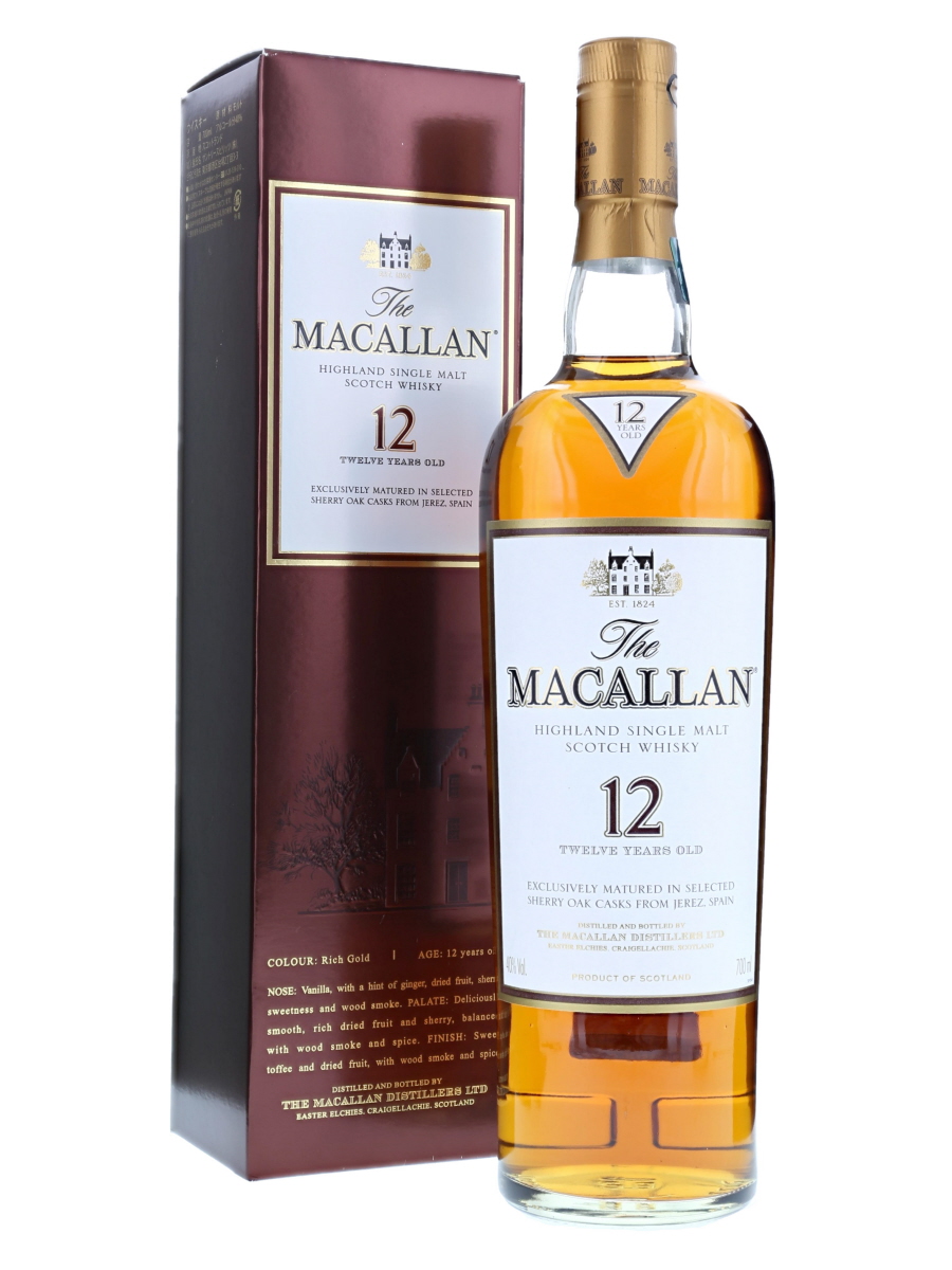 Macallan 12 Year Sherry Oak 70cl 40 Kabukiwhisky Buy Japanese Whisky