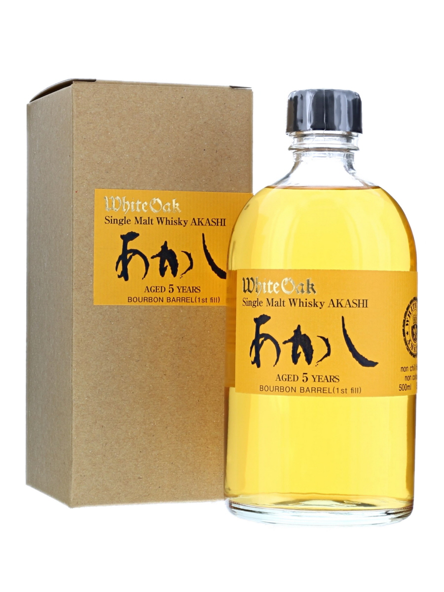 あかし 5年 シングルモルト ホワイトオーク バーボンバレル (1st fill) 500ml / 50% - Kabukiwhisky Buy  Japanese whisky
