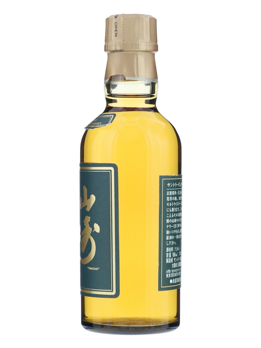 山崎 10年 ピュア モルト 緑ラベル 180ml / 40% - 歌舞伎ウイスキー
