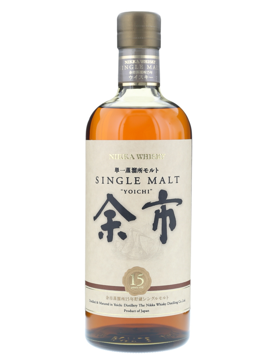 余市 15年 シングル モルト 単一蒸留所モルト表記 700ml / 45% - 歌舞
