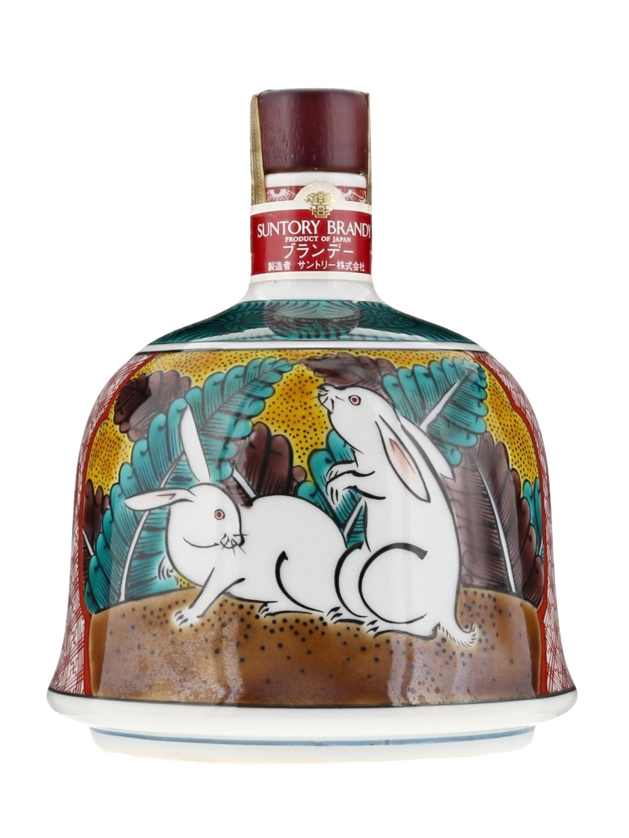 サントリー ブランデー 1998年 九谷焼 吉田屋風白兎文 600ml サントリー ブランデー 1998年 九谷焼 吉田屋風白兎文 600ml