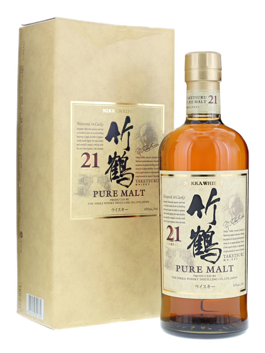 竹鶴 21年 ピュア モルト (箱傷) 700ml / 43% - 歌舞伎