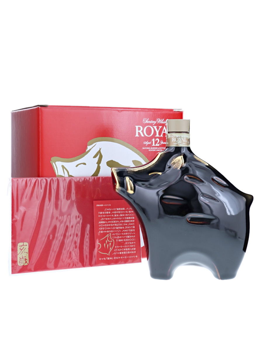 ローヤル 12年 干支 陶器 ボトル 亥 600ml / 43% - 歌舞伎ウイスキー