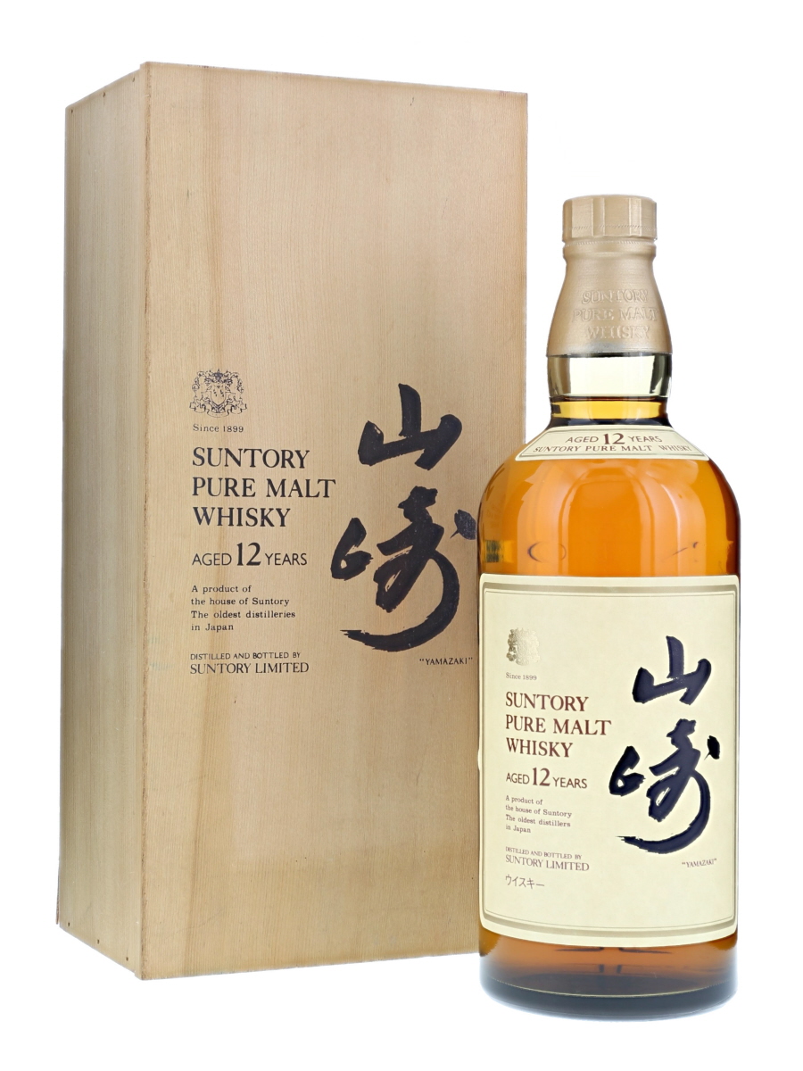 山崎 12年 ピュア モルト 木箱 750ml/ 43% - 歌舞伎ウイスキー 日本の