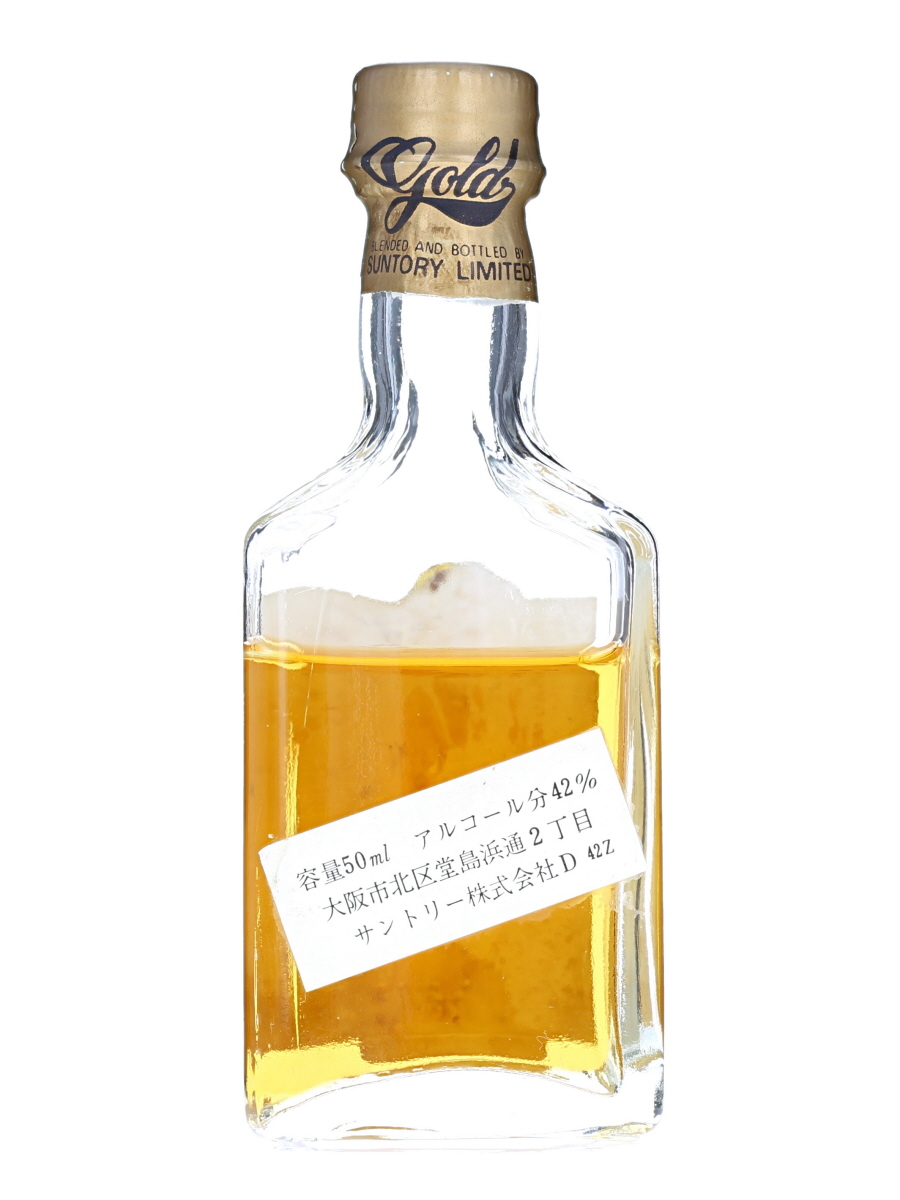 Suntory Gold Miniature Bottle Bot. Pre1989 5cl / 42