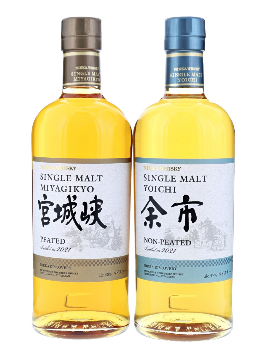 ニッカ 宮城峡 ピーテッド 余市 ノンピーテッド 2021 2本セット 700ml / 48% / 47% - Kabukiwhisky Buy  Japanese whisky