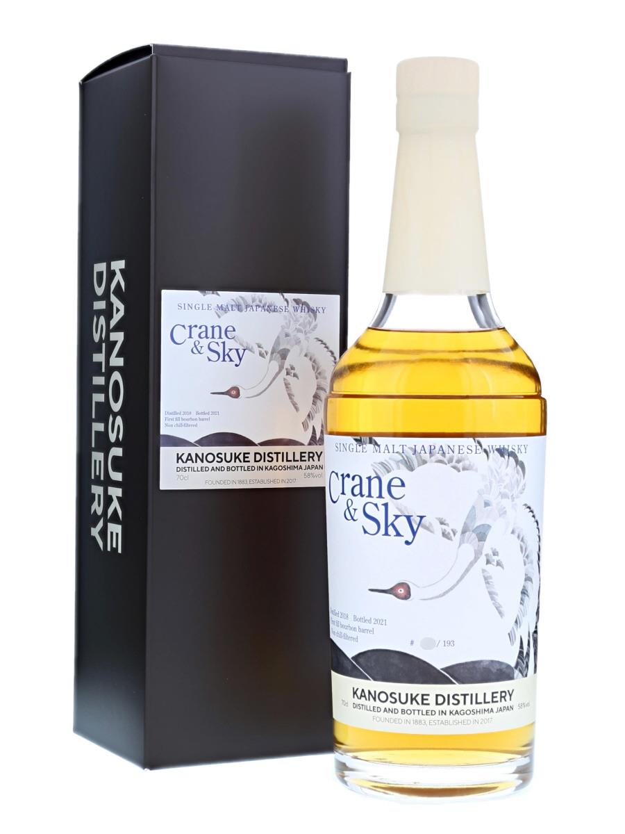 嘉之助蒸溜所 2018-2021 Crane & Sky 1stフィル バーボンバレル 700ml / 58% - Kabukiwhisky Buy  Japanese whisky