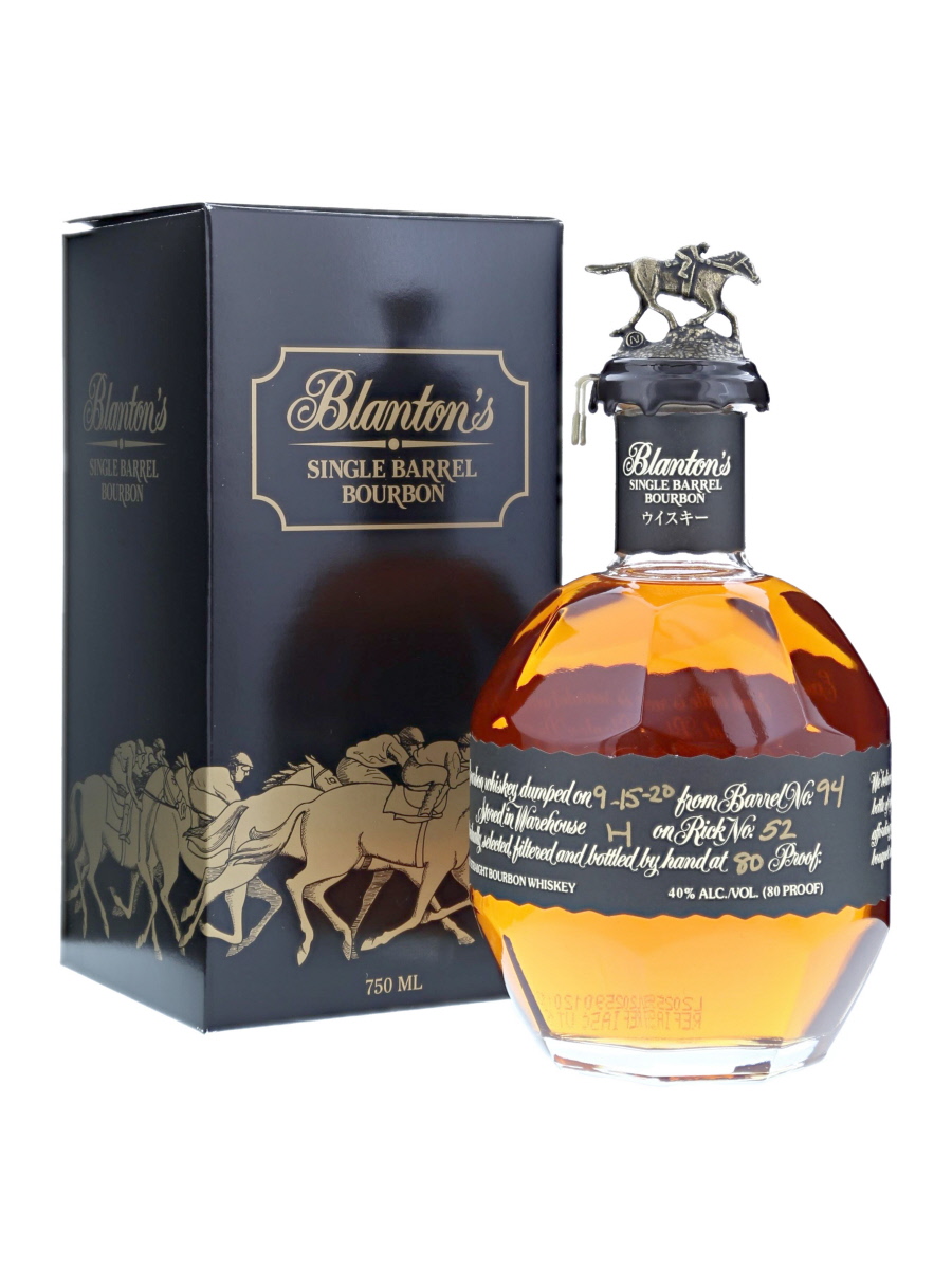 Blanton's ブラントン ブラック　シングルバレルバーボン 12本セット キャップ傷あり】ブラントン ブラック シングル バレル バーボン
