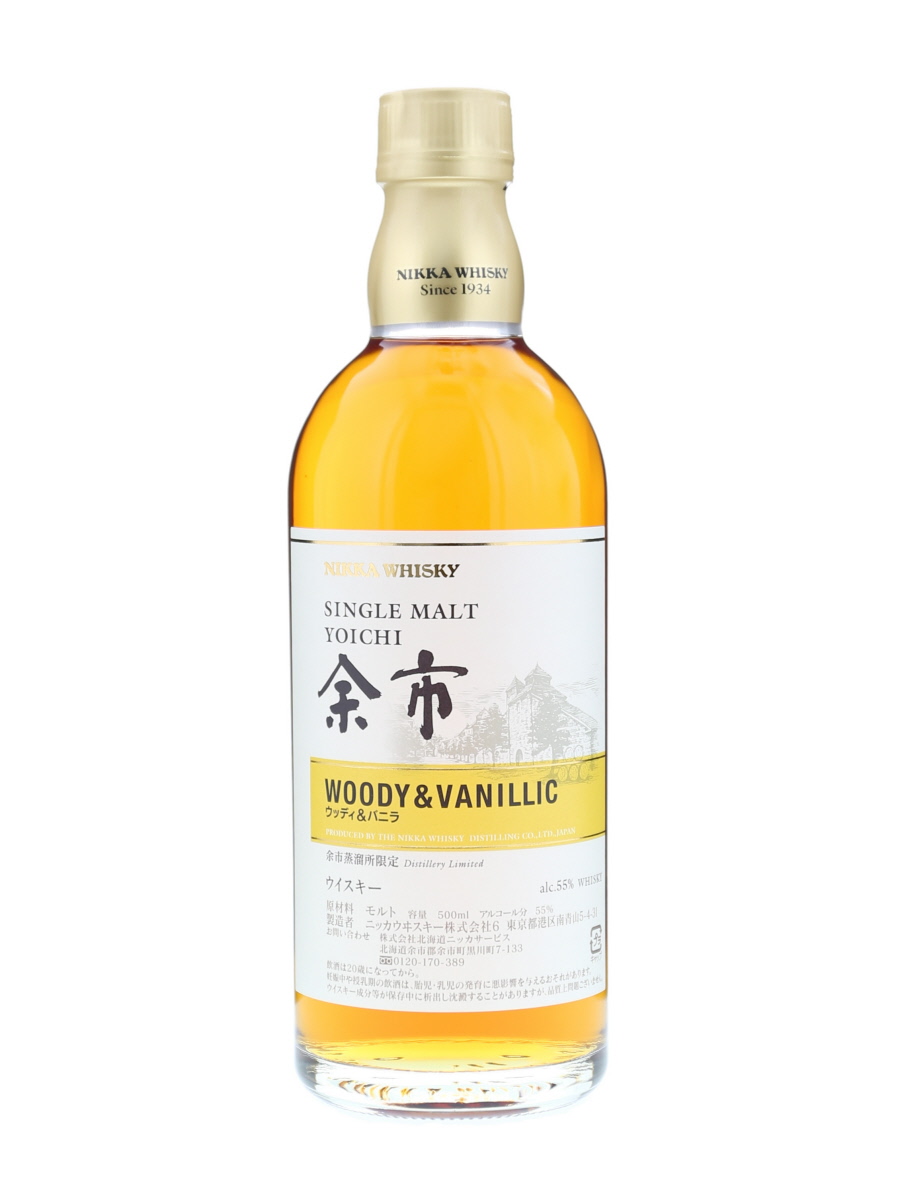 ニッカ 余市 シングルモルト ウッディ & バニラ 箱傷 500ml / 55