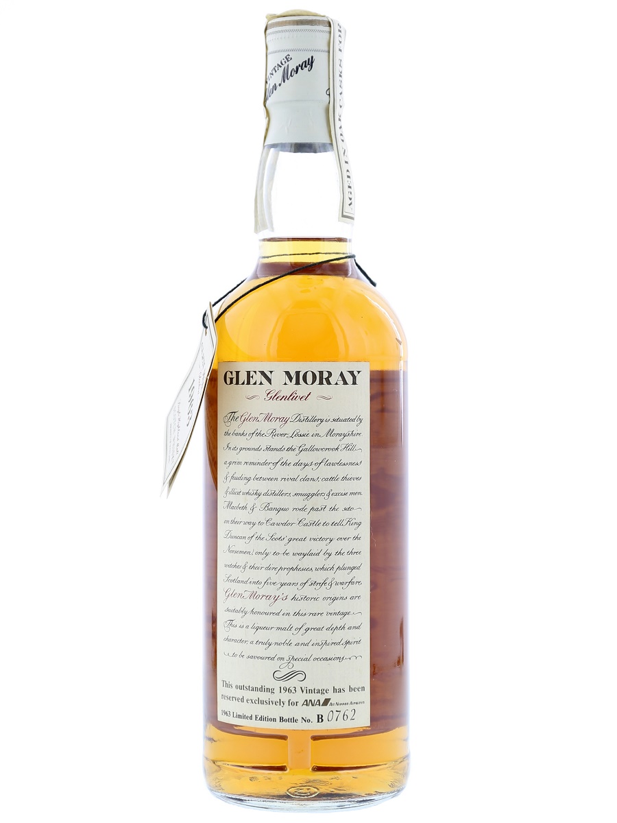 Glen Moray 1963 25 Year 75cl / 43% Back