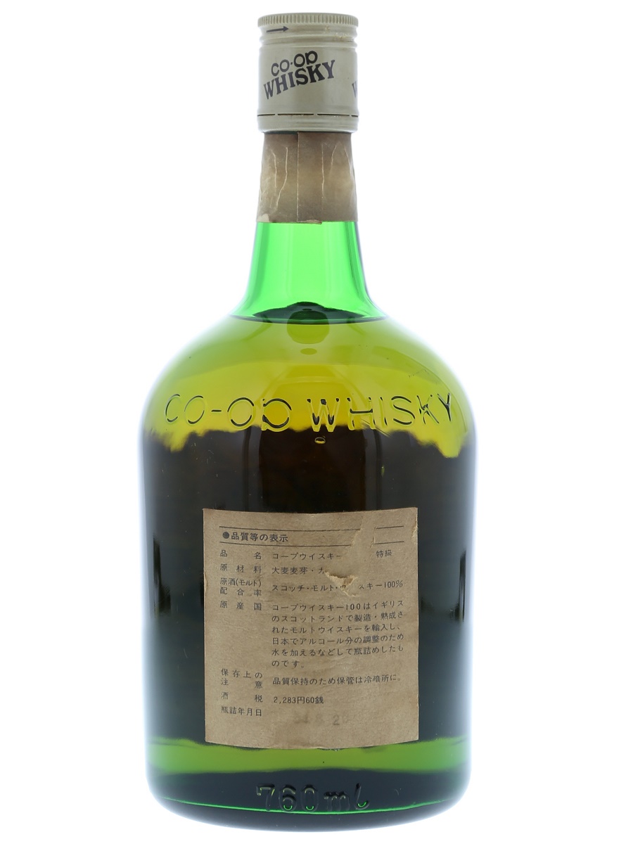 Co-op Whisky 100% Scotch Malt 76cl / 43% Back