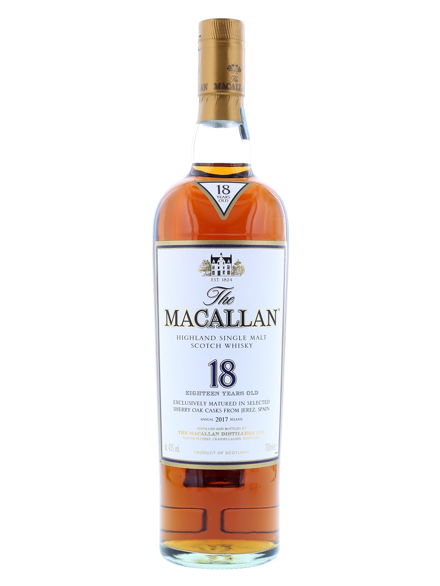 Macallan 18 Year Sherry Oak (2017 Release) Front