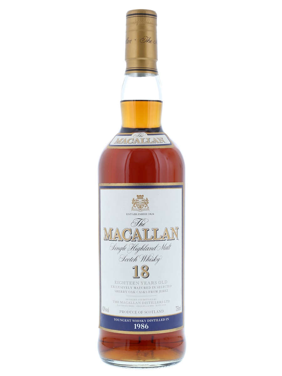 Macallan 18 Year Sherry 1986 75cl / 43% Front