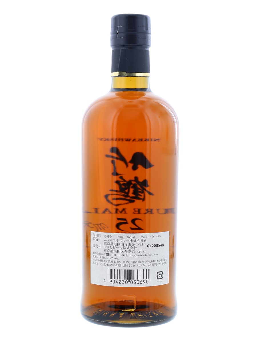 竹鶴 25年 ピュア モルト 700ml/ 43% - 歌舞伎ウイスキー 日本の